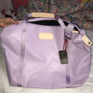 Jon Hart Lilac Daytripper bag. No monogram